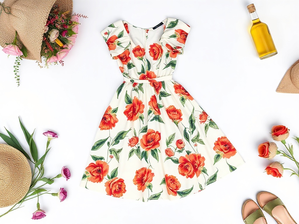 Vestido Midi Estampado