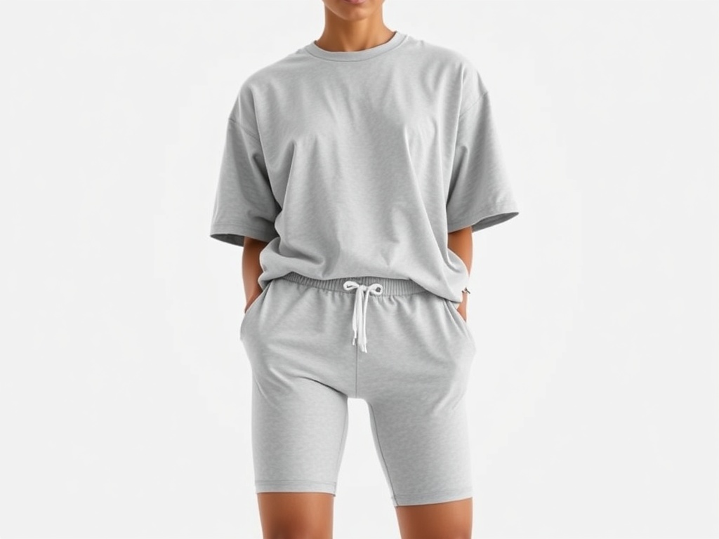 Set Biker Shorts + Oversized Tee